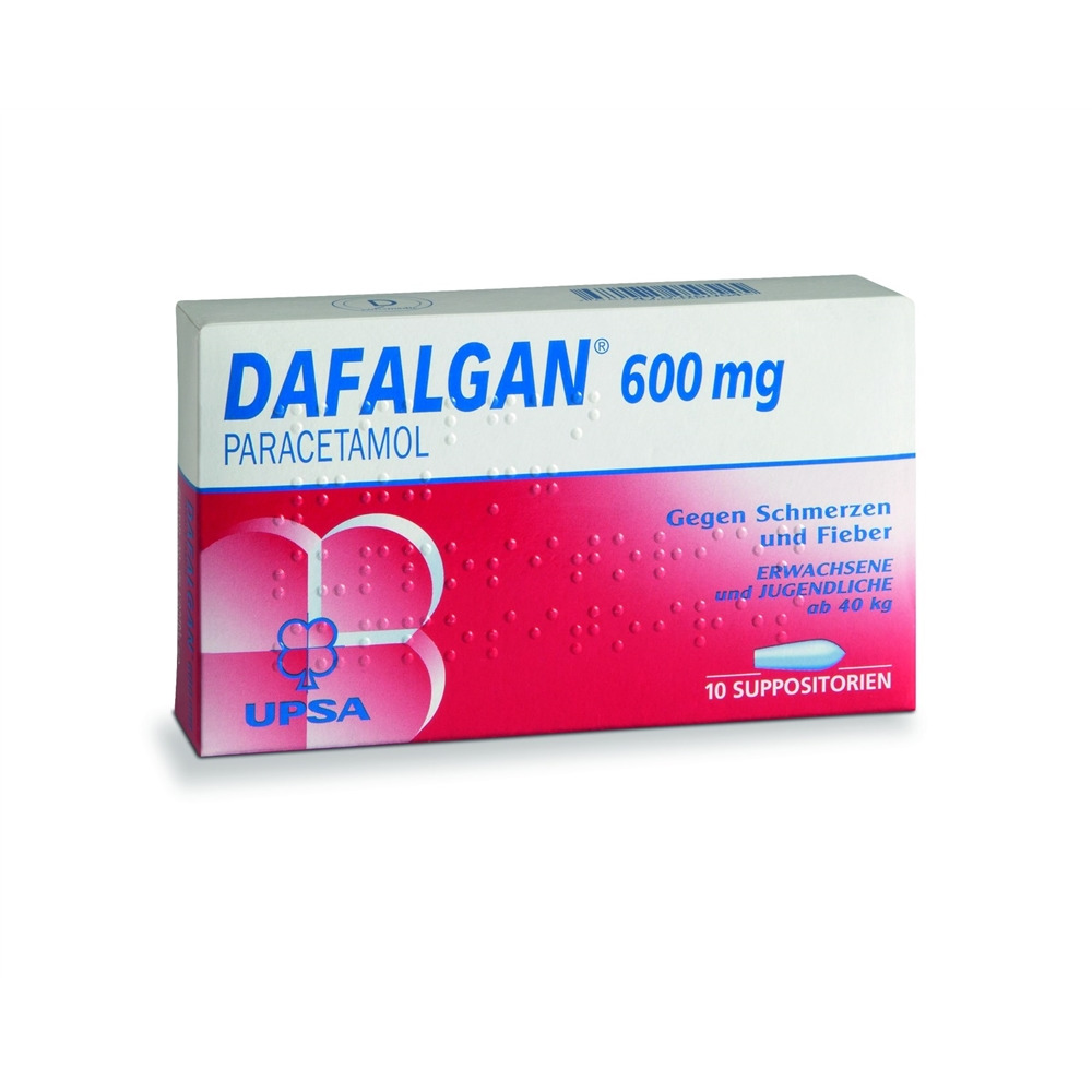 DAFALGAN Supp 600 mg Blist 10 Stk