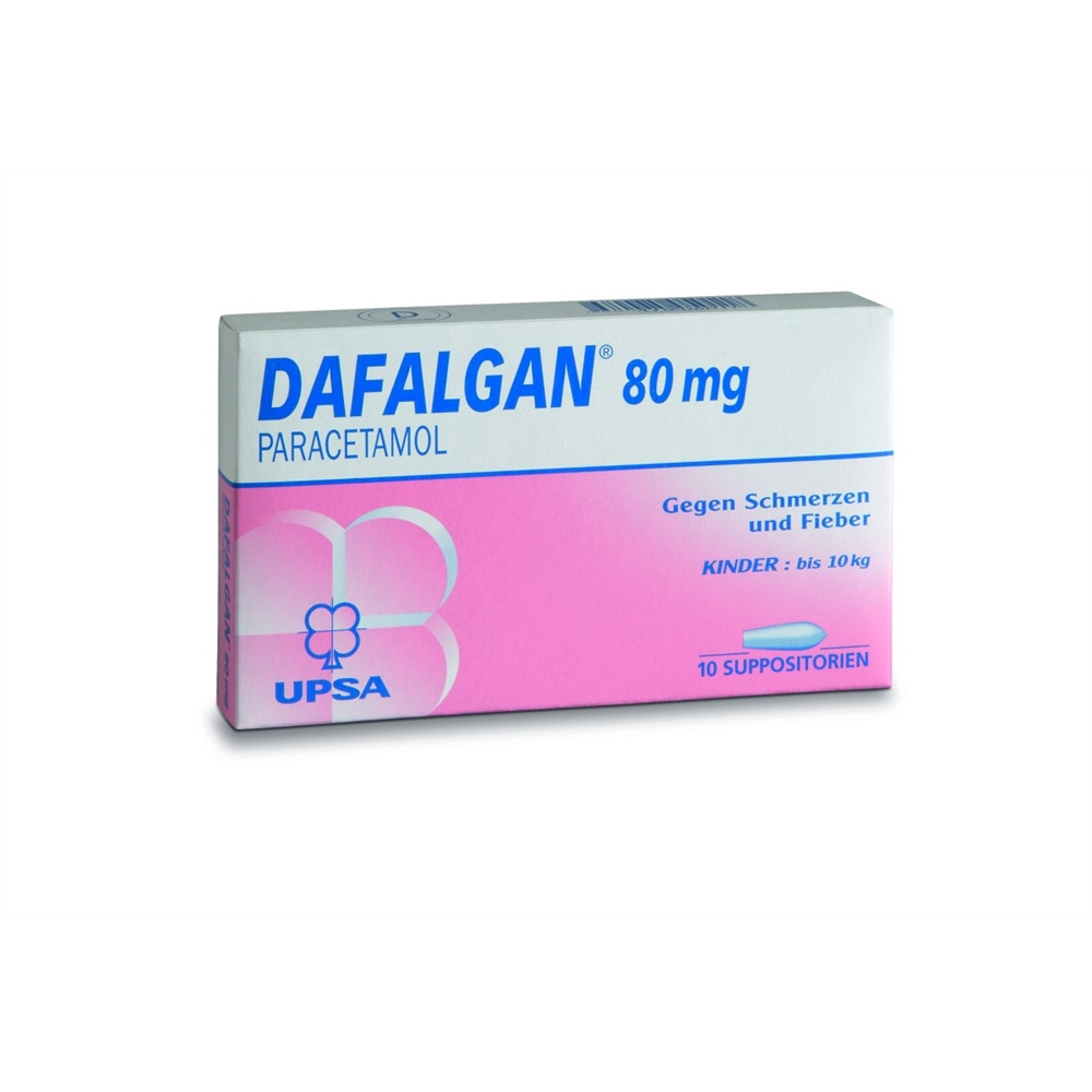 DAFALGAN Supp 80 mg Blist 10 Stk, Hauptbild