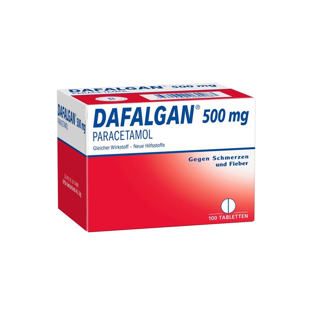 DAFALGAN Tabl 500 mg (neu) Blist 100 Stk, Hauptbild