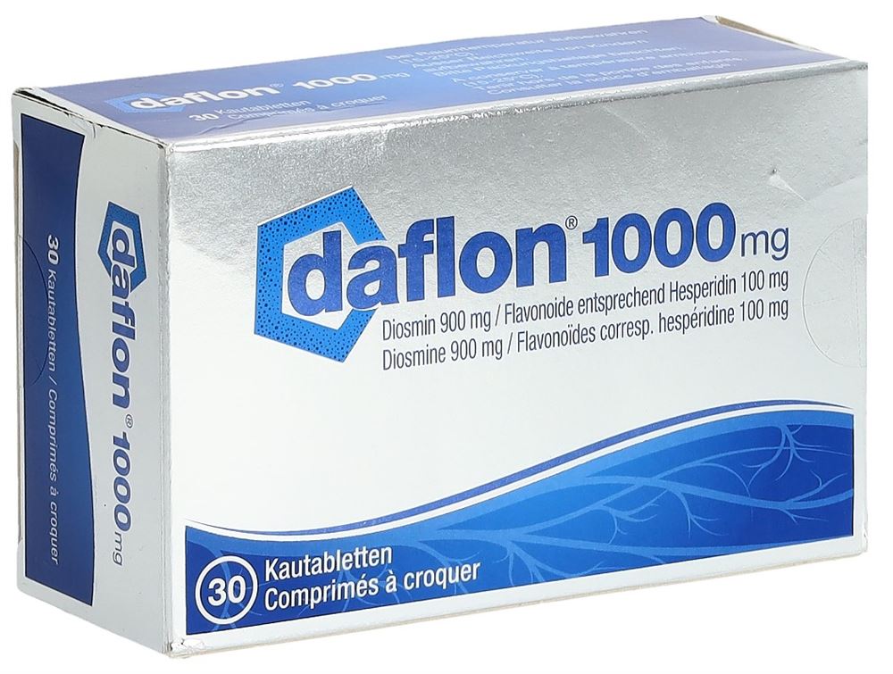 DAFLON cpr croquer 1000 mg blist 30 pce, image principale