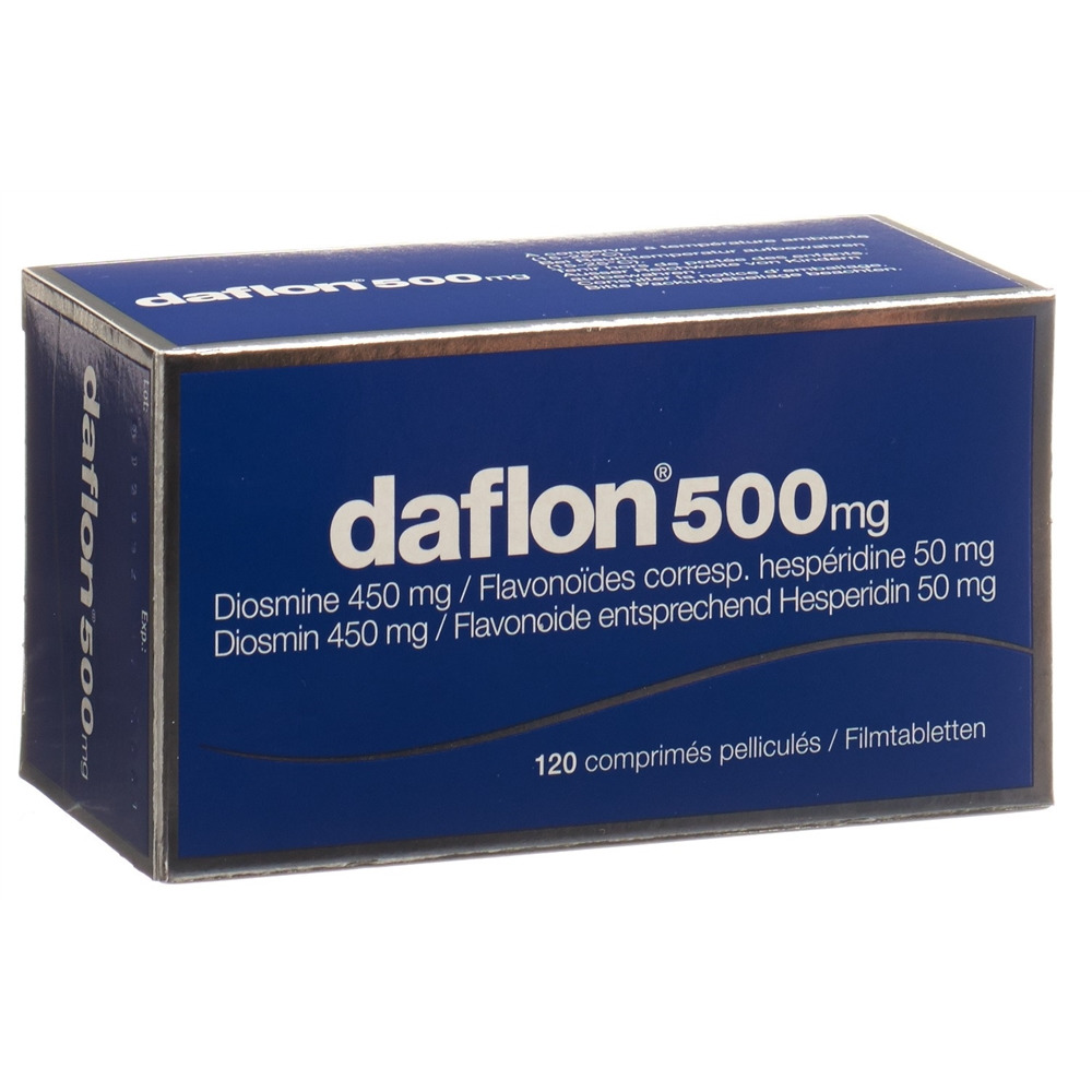 DAFLON cpr pell 500 mg blist 120 pce, image 2 sur 4