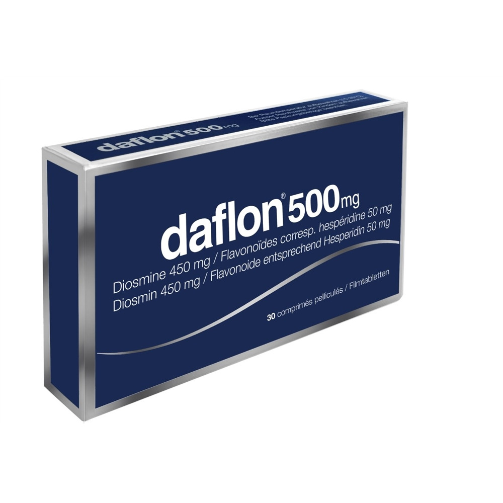 DAFLON cpr pell 500 mg blist 30 pce, image principale