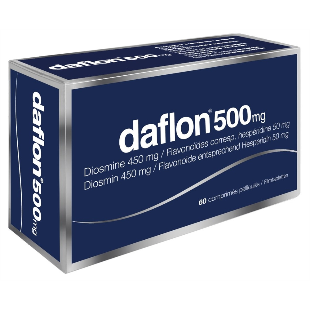 DAFLON cpr pell 500 mg blist 60 pce, image principale