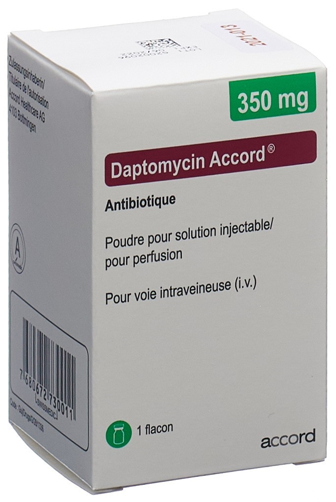 DAPTOMYCINE Accord 350 mg, image 2 sur 2