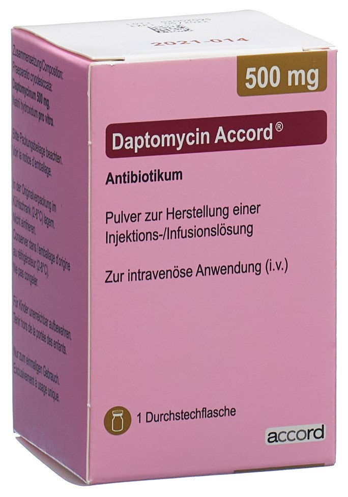 DAPTOMYCINE Accord 500 mg, image principale