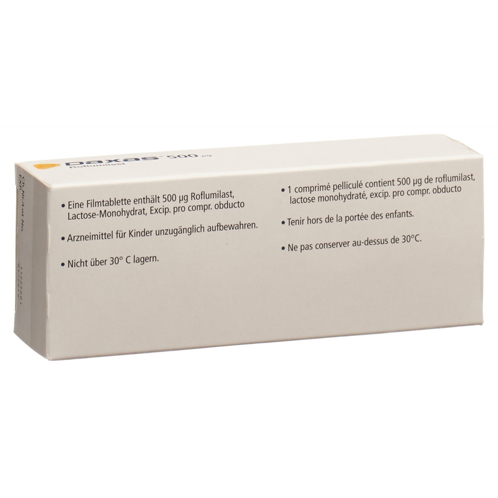 DAXAS cpr pell 500 mcg blist 30 pce, image 2 sur 2