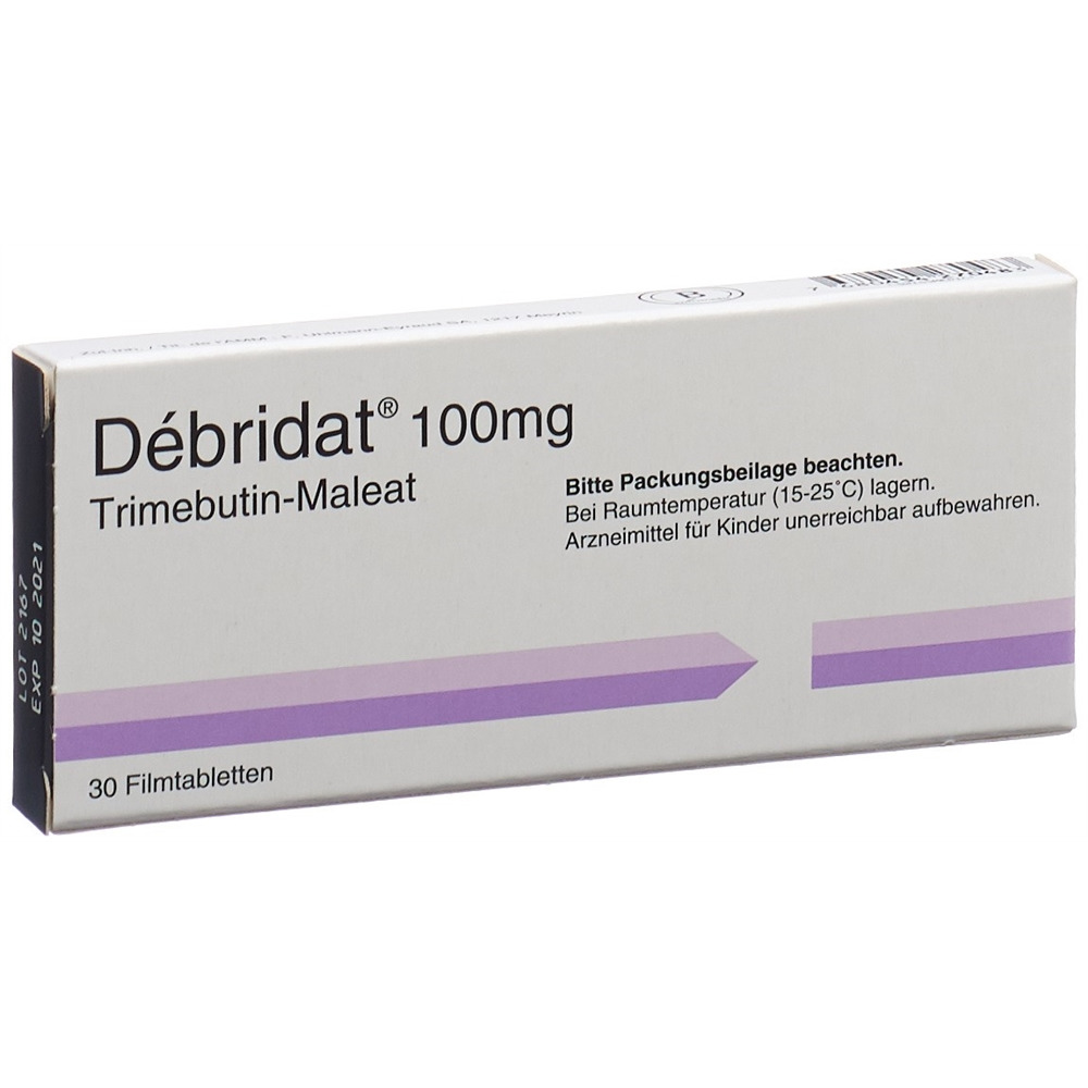 Debridat cpr pell 100 mg blist 30 pce, image principale