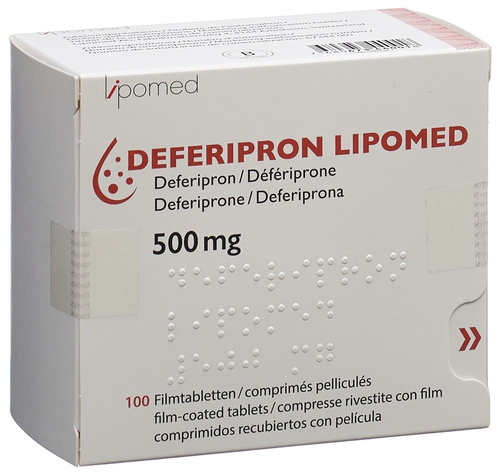 DEFERIPRONE Lipomed 500 mg, Hauptbild