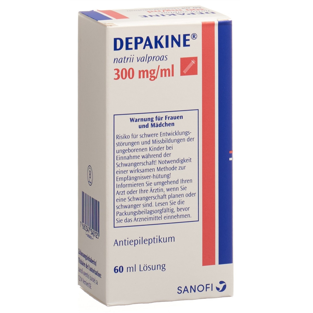 DEPAKINE Lös 300 mg/ml Fl 60 ml, Hauptbild