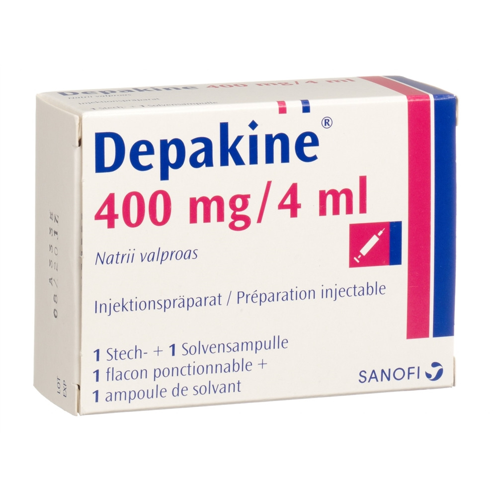 DEPAKINE subst sèche 400 mg avec solvant flac 1 pce, image principale