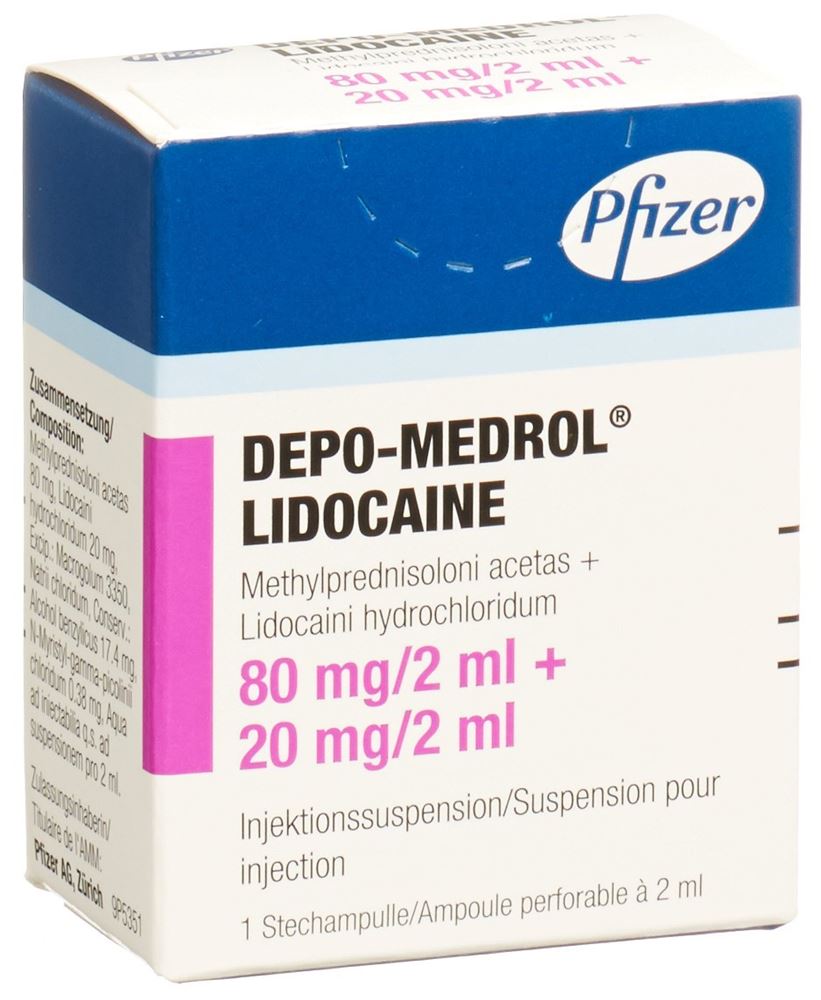 DEPO-MEDROL Lidocaine 80 mg/2ml, Hauptbild
