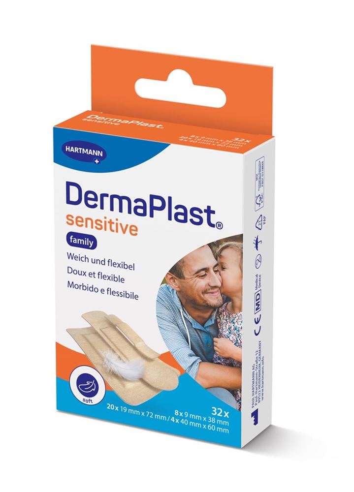 DERMAPLAST Sensitive Family Strips, Hauptbild