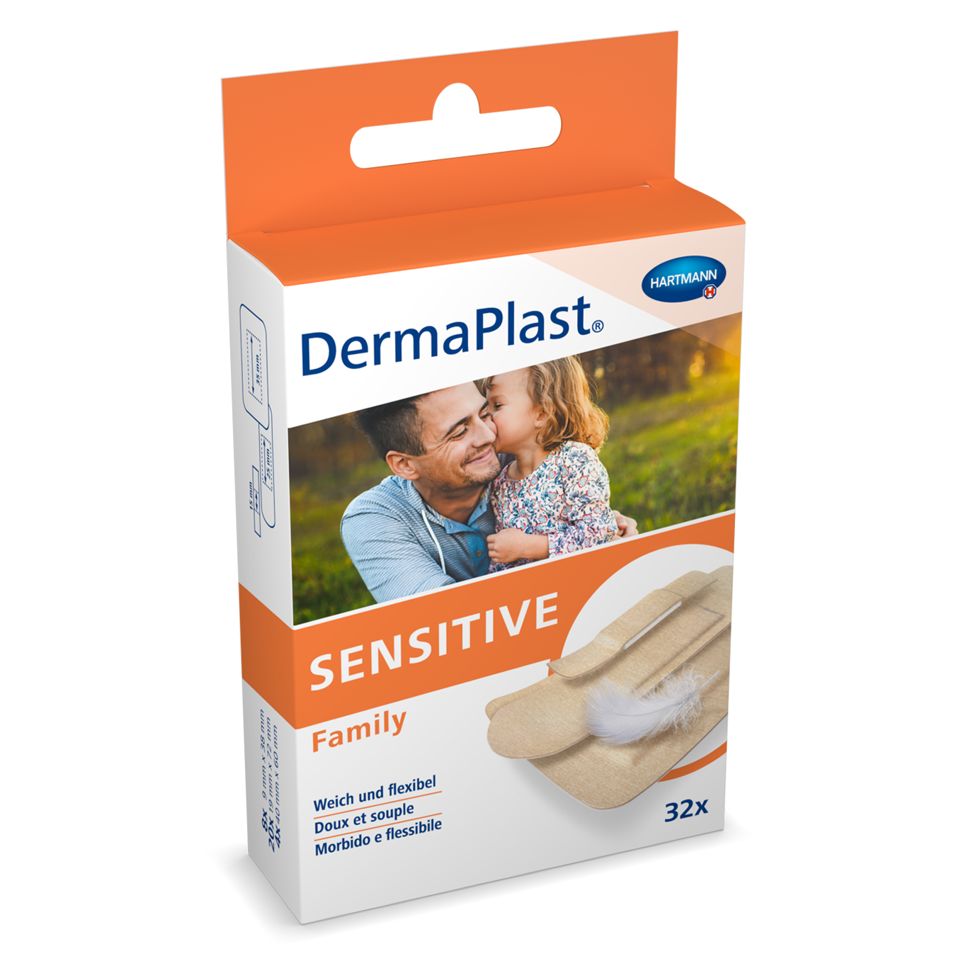 DERMAPLAST Sensitive Family strips, image principale