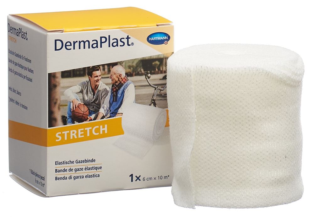 DERMAPLAST Stretch bande de gaze élastique, image 2 sur 3