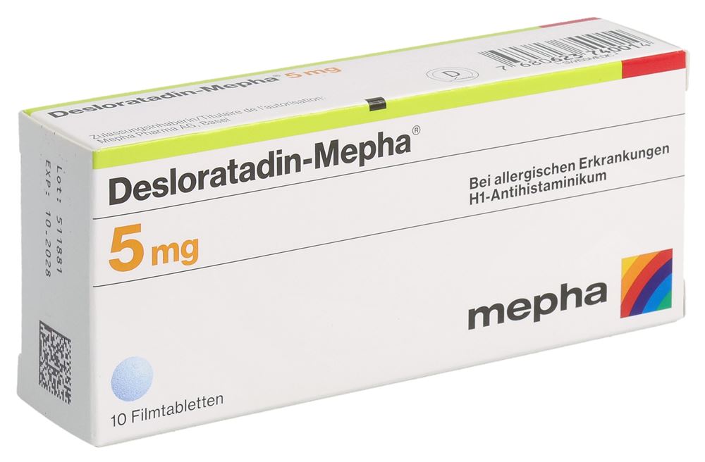 DESLORATADINE Mepha 5 mg, image principale