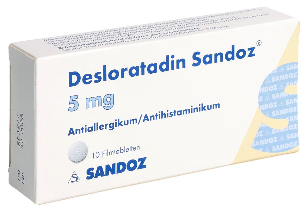 DESLORATADINE Sandoz 5 mg, image principale