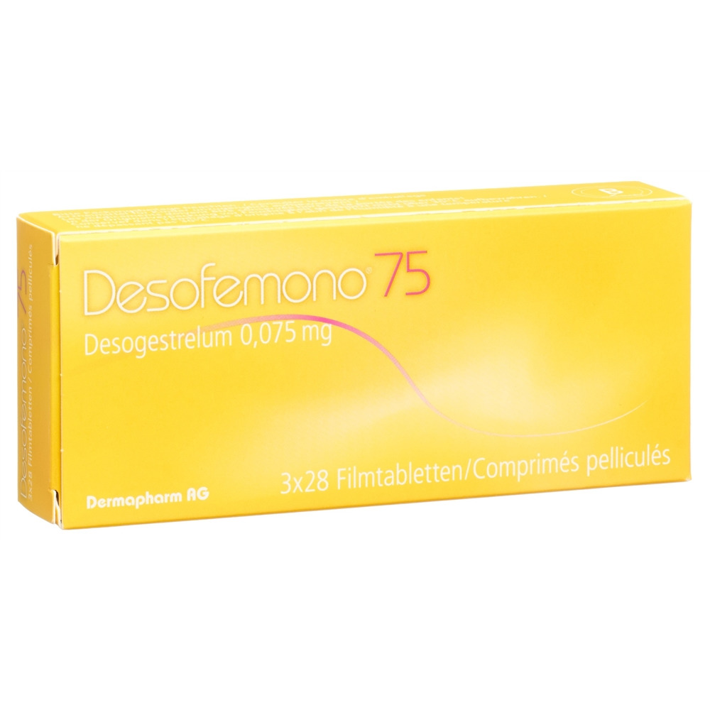 DESOFEMONO cpr pell 0.075 mg blist 28 pce, image 2 sur 2