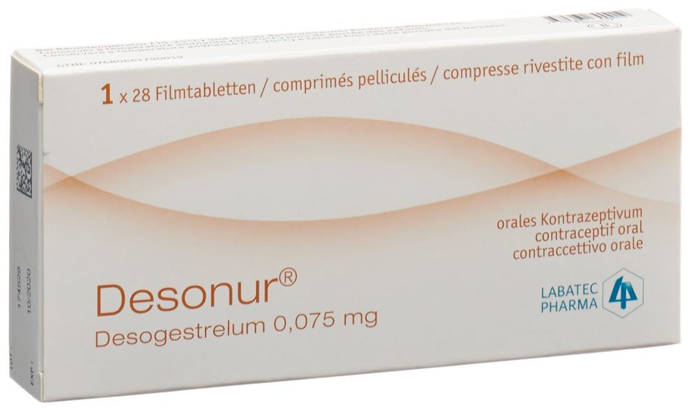 DESONUR Filmtabl 0.075 mg Blist 28 Stk, Hauptbild