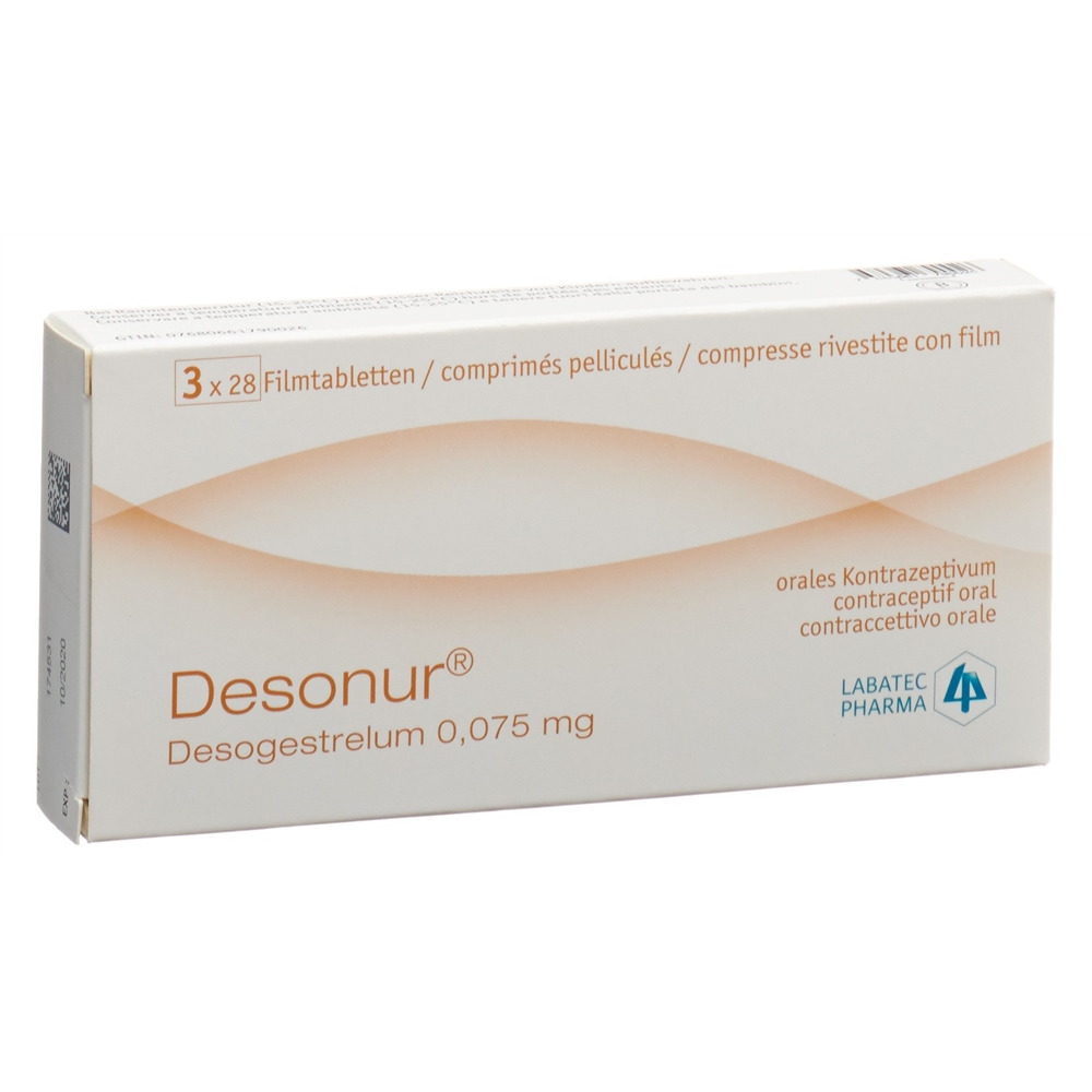 DESONUR Filmtabl 0.075 mg Blist 28 Stk, Hauptbild