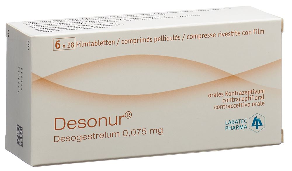 DESONUR Filmtabl 0.075 mg Blist 28 Stk, Hauptbild