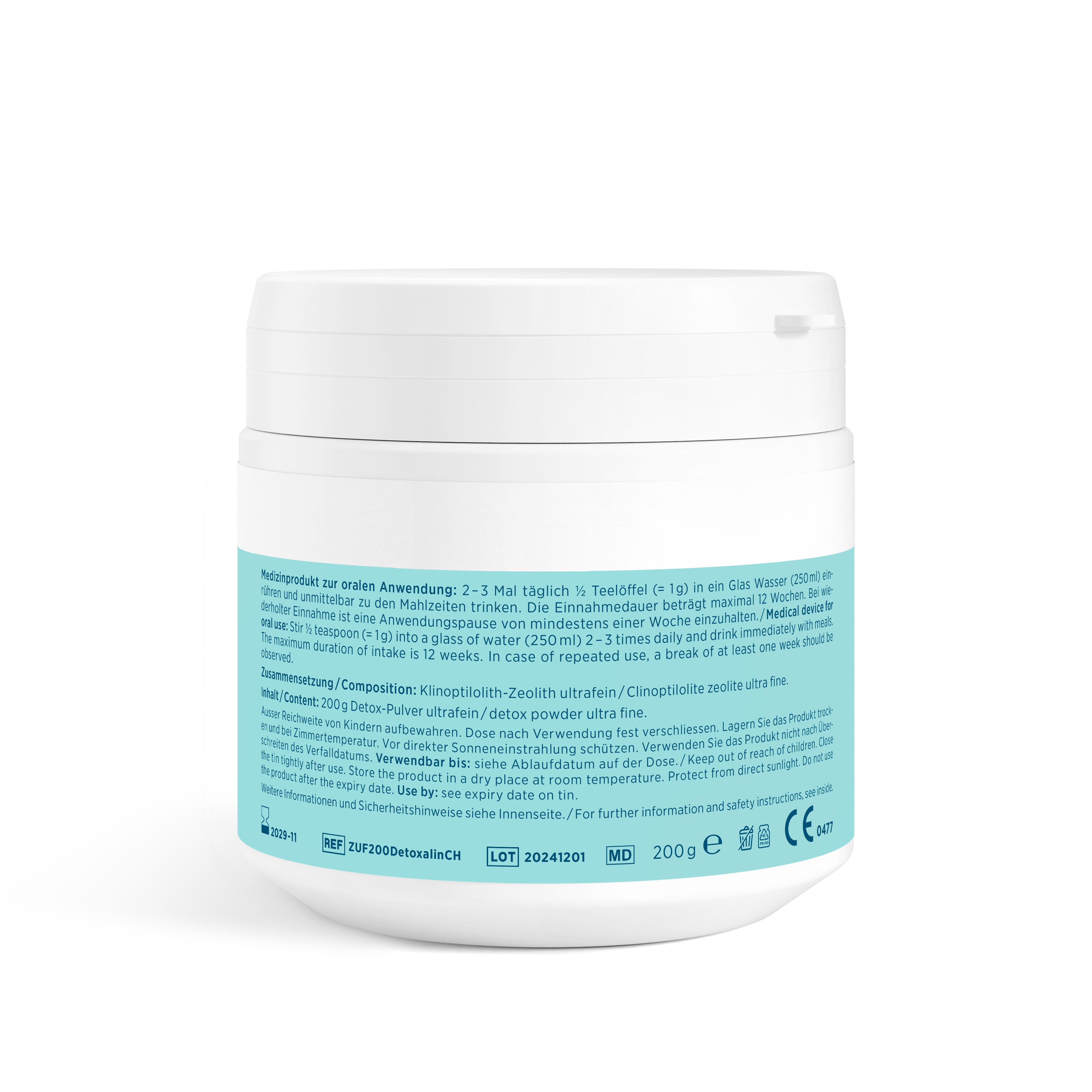 DETOXALIN pdr bte 200 g, image 2 sur 3