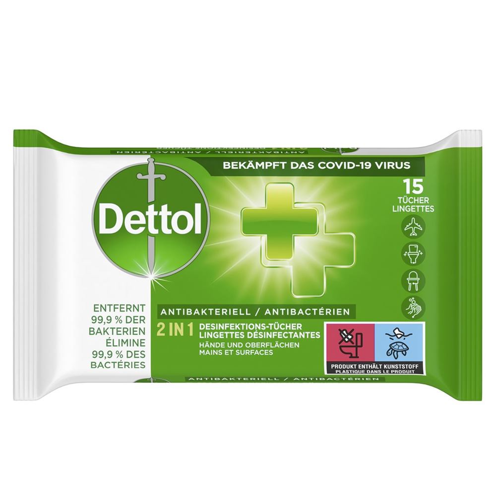 DETTOL 2in1 Desinfektions-Tücher, Hauptbild