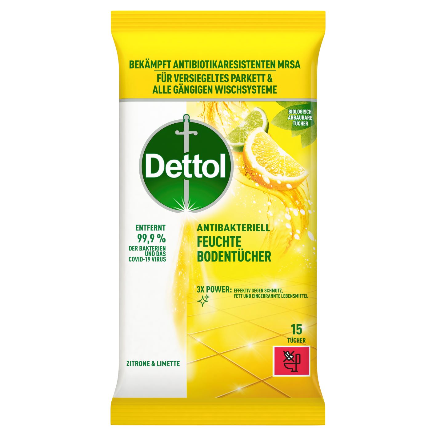 DETTOL Bodenreinigungstücher
