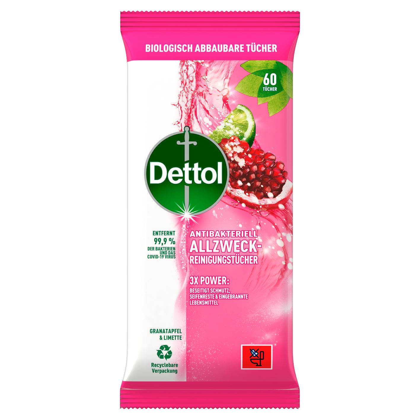 DETTOL lingettes nettoyantes multi-usages