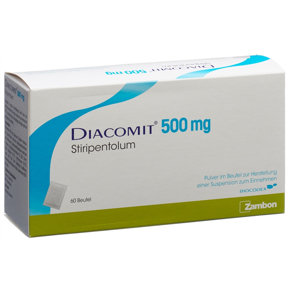 DIACOMIT pdr 500 mg pour suspension orale sach 60 pce, image principale