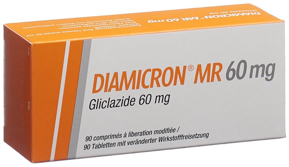 DIAMICRON MR cpr 60 mg blist 90 pce, image principale