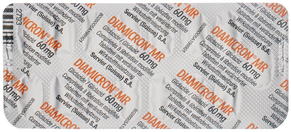 DIAMICRON MR Tabl 60 mg Blist 90 Stk, Bild 2 von 3