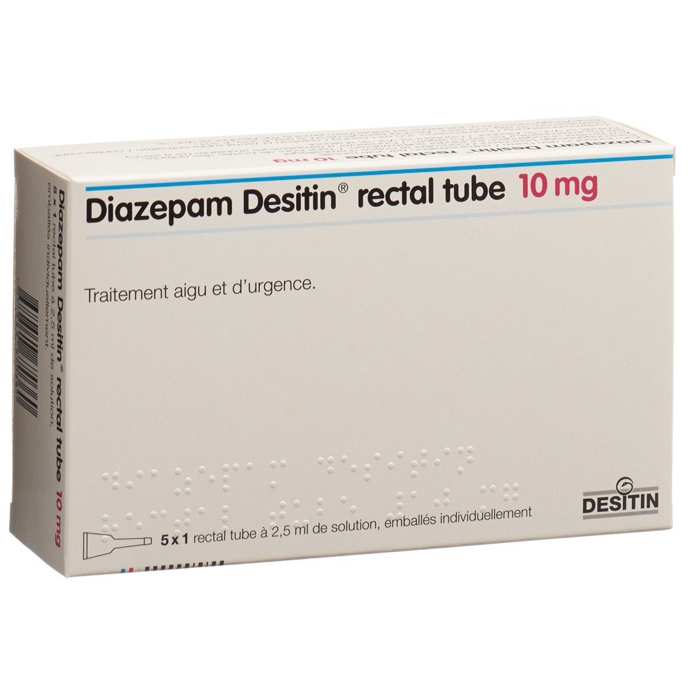 DIAZEPAM rectal tube 10 mg, image 2 sur 2