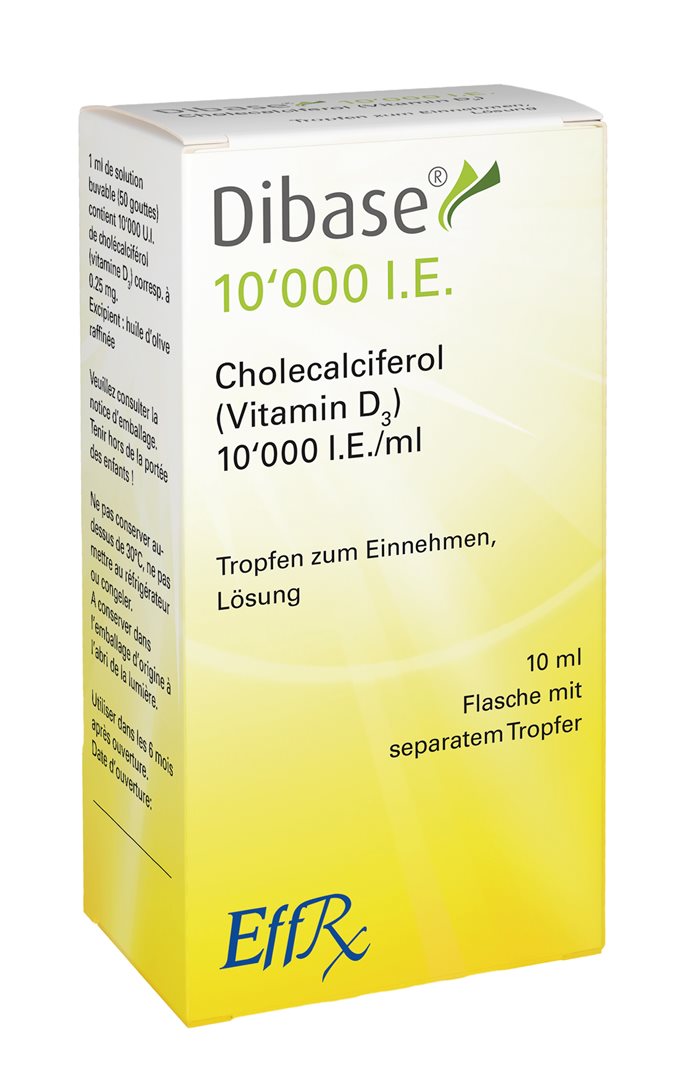 DIBASE gouttes 10000 IE/ml avec pipette fl 10 ml, image principale