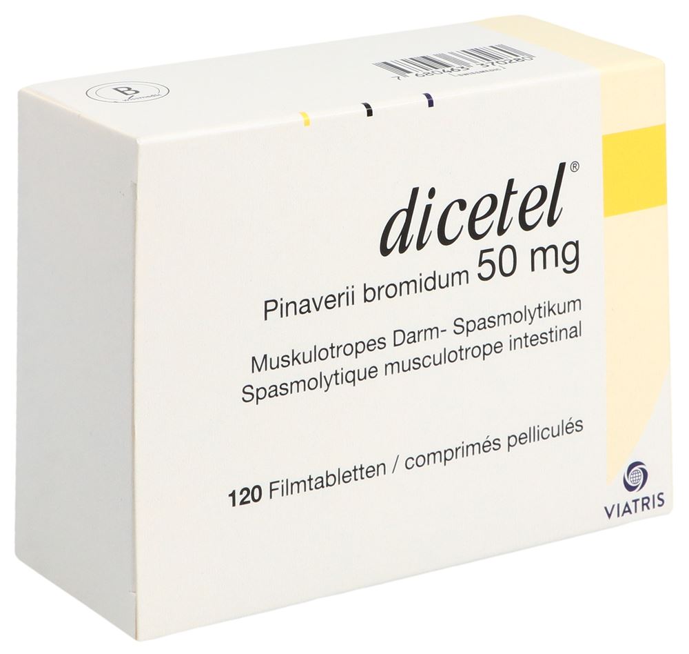 DICETEL cpr pell 50 mg blist 120 pce, image principale DICETEL cpr pell 50 mg blist 120 pce, image principale