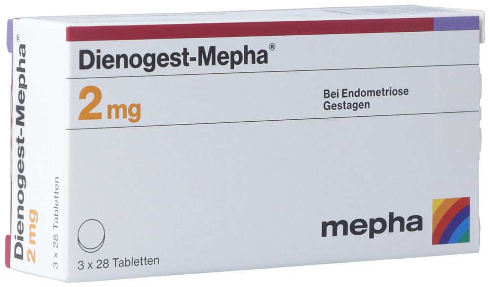 DIENOGEST Mepha 2 mg, Hauptbild