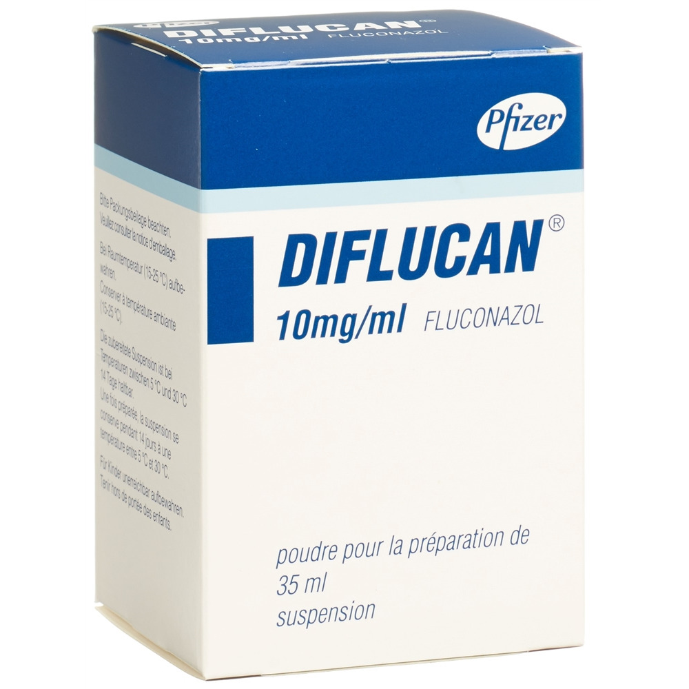 DIFLUCAN pdr 50 mg/5ml pour suspension fl 35 ml, image 2 sur 2