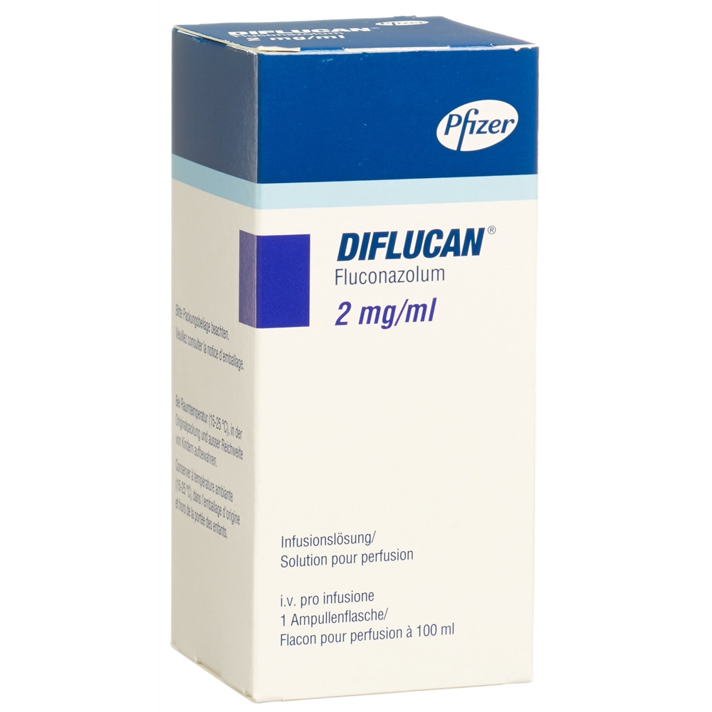 DIFLUCAN sol perf 200 mg/100ml i.v. flac 100 ml, image principale