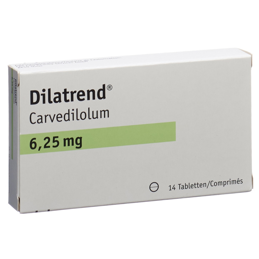 DILATREND cpr 6.25 mg blist 14 pce, image principale