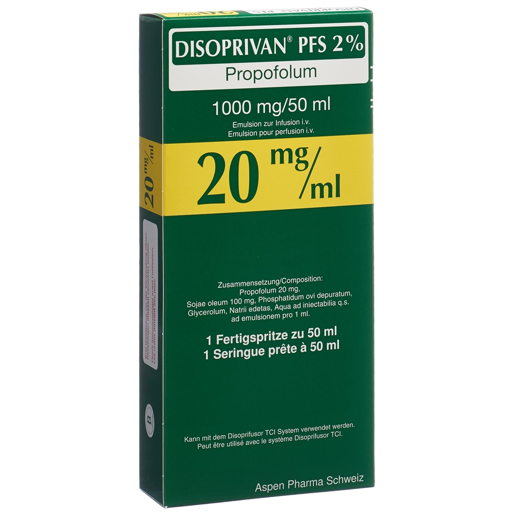 DISOPRIVAN PFS 2% 1 g/50ml, Hauptbild