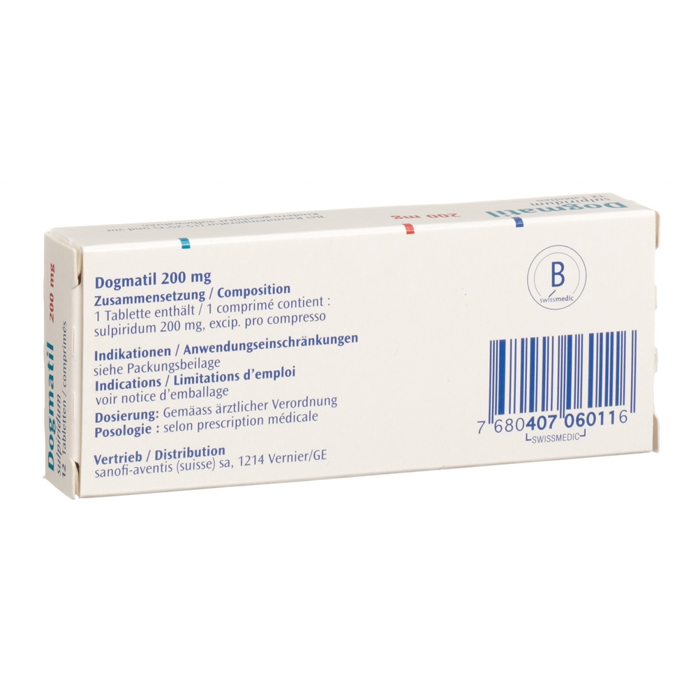 DOGMATIL cpr 200 mg blist 12 pce, image 2 sur 2