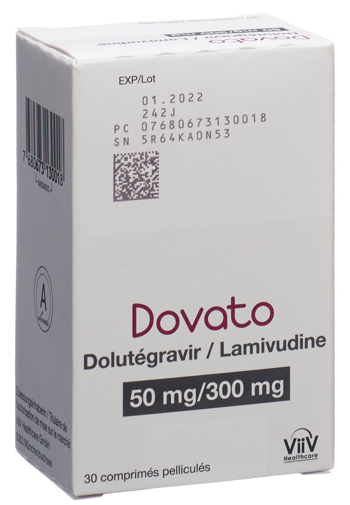 DOVATO cpr pell 50/300 mg bte 30 pce, image 2 sur 2