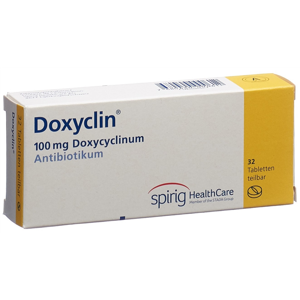 DOXYCLINE Tabl 100 mg Blist 32 Stk, Hauptbild