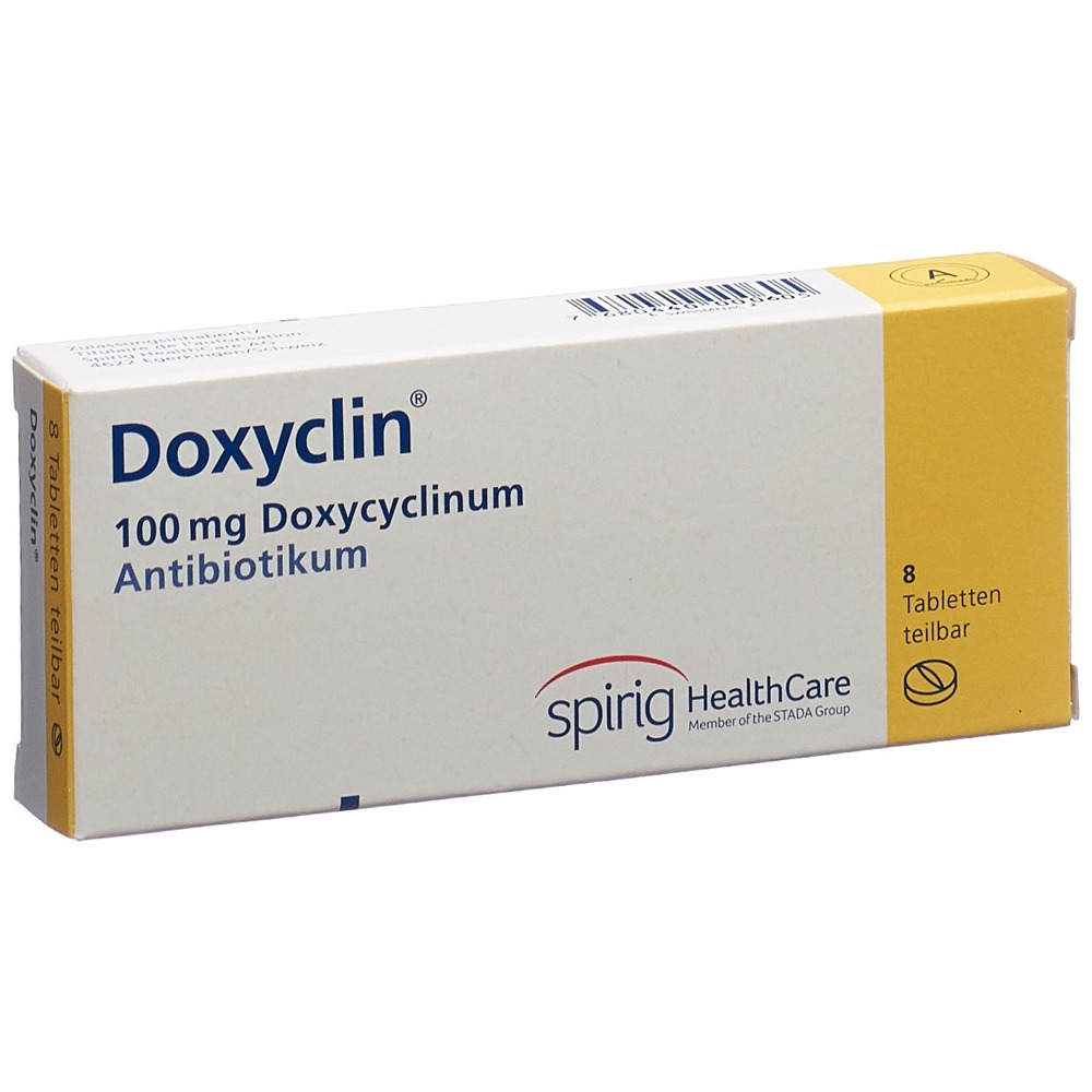 DOXYCLINE Tabl 100 mg Blist 8 Stk, Hauptbild