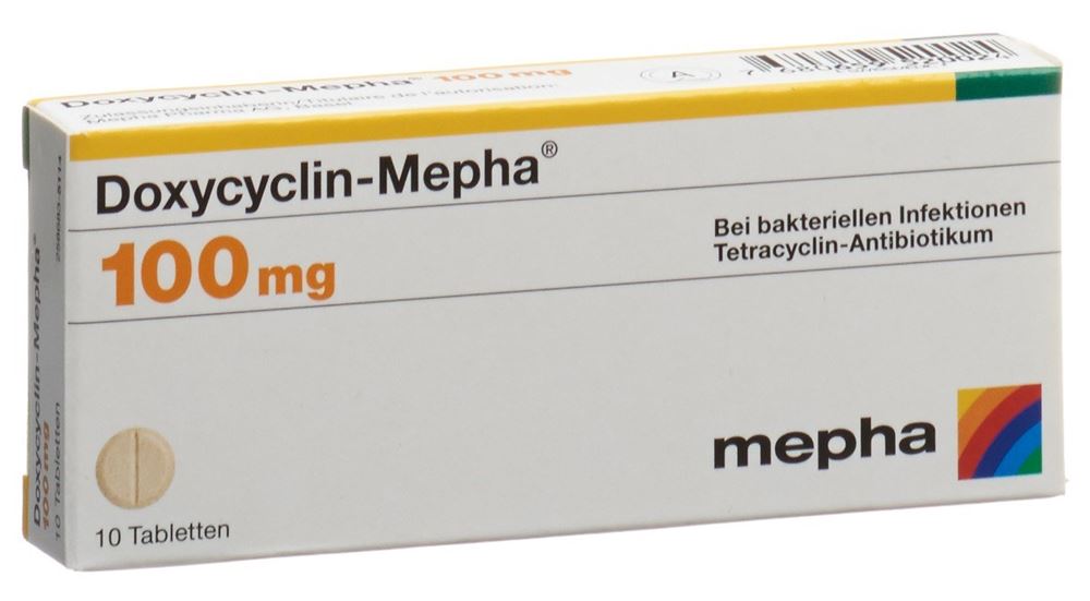 DOXYCYCLINE Mepha 100 mg, image principale