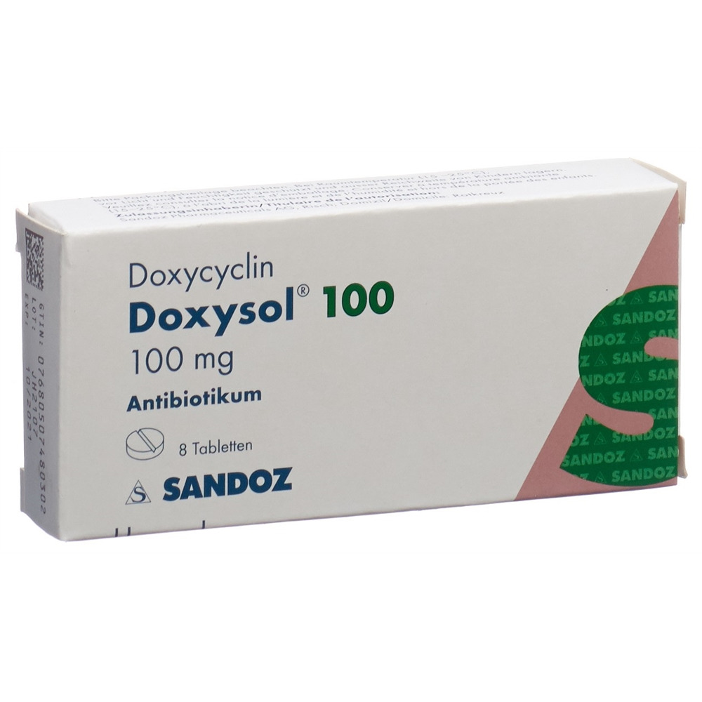 DOXYSOL Tabl 100 mg Blist 8 Stk, Hauptbild