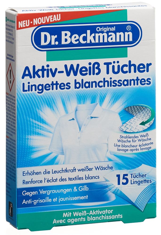 DR BECKMANN lingettes blanchissantes, image principale