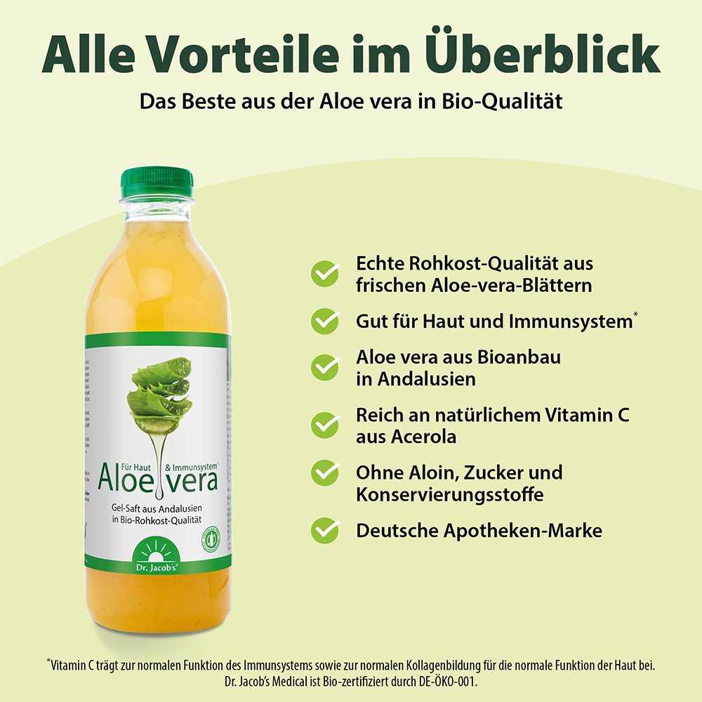 DR. JACOB'S Aloe-vera-Gel-Saft, Bild 2 von 2