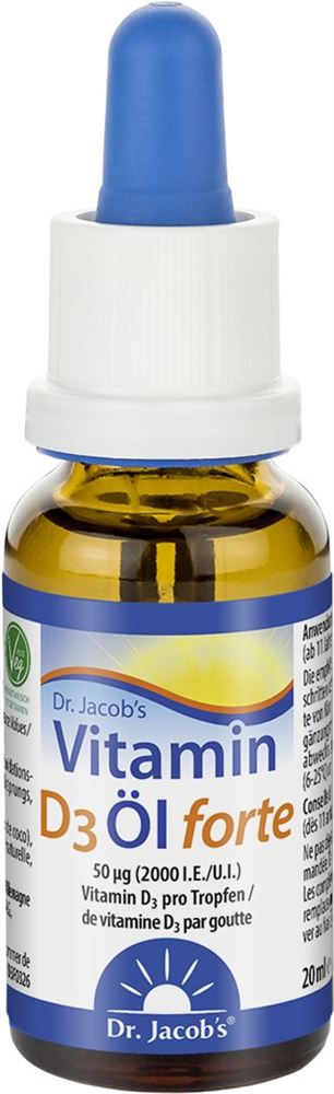 DR. JACOB'S Vitamin D3 Öl forte 2000 IE