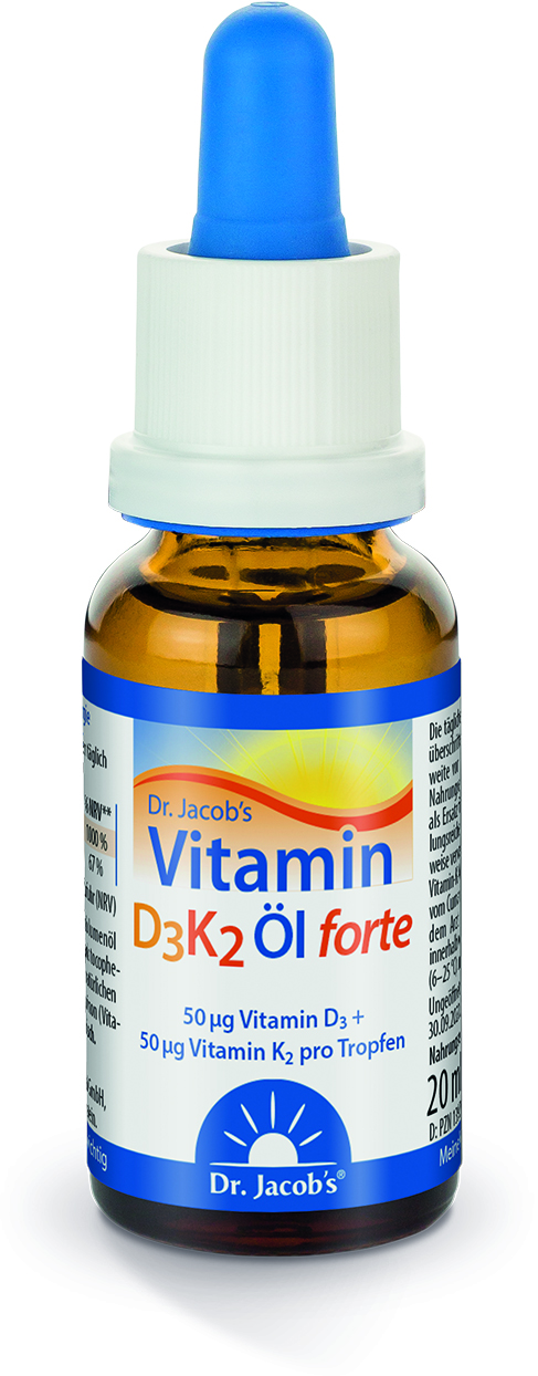 DR. JACOB'S Vitamin D3K2 Öl forte 2000 IE, Hauptbild