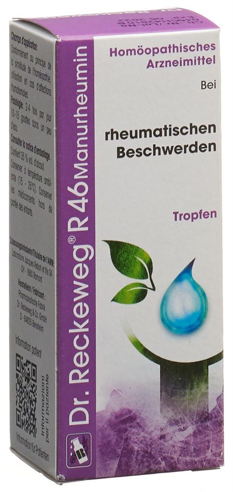 Dr. Reckeweg R46 Manurheumin, image principale